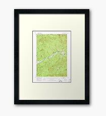 USGS Topo Map Oregon Leaburg 282646 1951 62500 Framed Print
