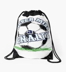 Fußball verpassen nie ein Straffußball-T-Shirt Turnbeutel