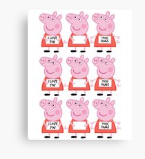 Peppa pig Canvas Print