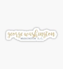 george washington university washington dc Sticker