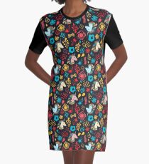 Unicorn party Graphic T-Shirt Dress
