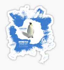 chillen in antartica Sticker