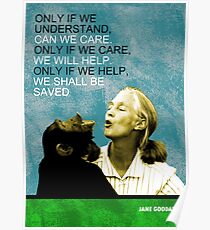 Jane Goodall Quote Poster