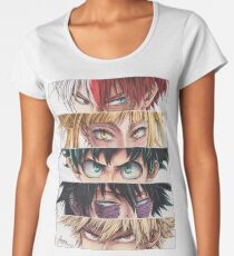 Camiseta premium para mujer Ojos de héroes