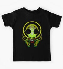 cute skull - most black or red background Kids Tee