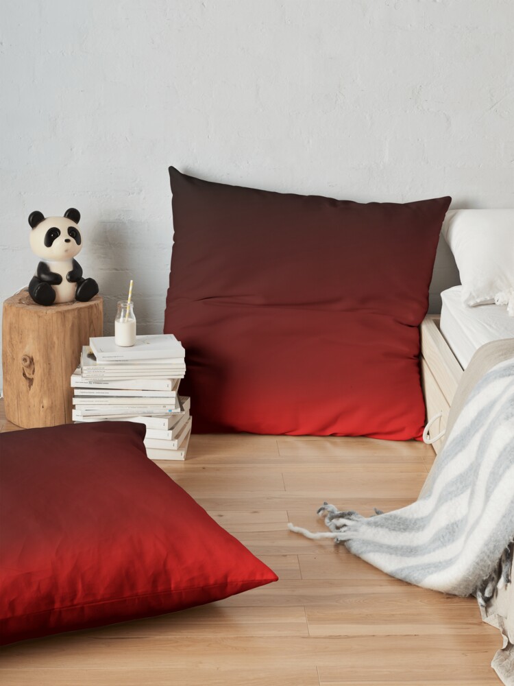 Alternate view of Red Ombre Floor Pillow