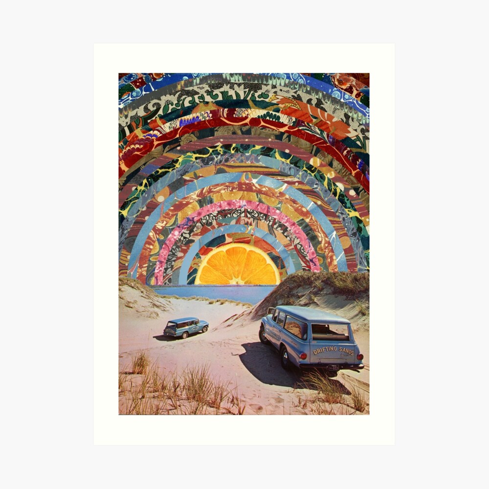 Orange sunset Art Print