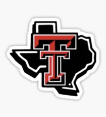 texas tech- tiny texas Sticker