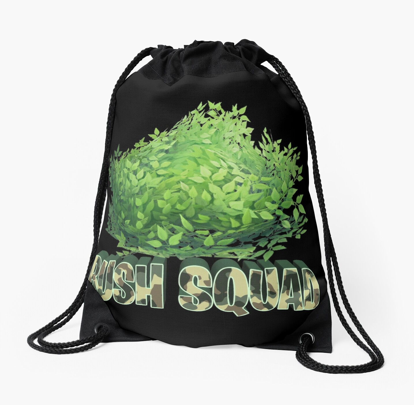 Fortnite Battle Royale Bush Squad Drawstring Bags By Perry Clark - fortnite battle royale bush squad by perry clark