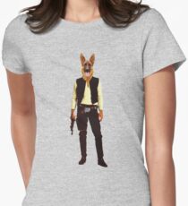 Han Solo Star Wars Dog Women's Fitted T-Shirt