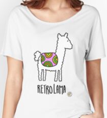 Retro Lama Women's Relaxed Fit T-Shirt