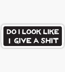 Biker Text - Do I Look Like I Give A Shit Sticker