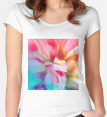 Colored background Fitted Scoop T-Shirt