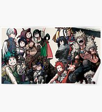 My Hero Academia Season 2 Ending Print Poster