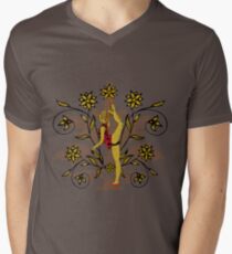 Sport series - young gymnast Men's V-Neck T-Shirt