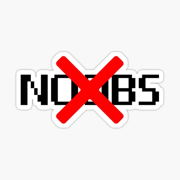 Noobs Stickers Redbubble - dabbing noob roblox meme sticker by memestickersco roblox