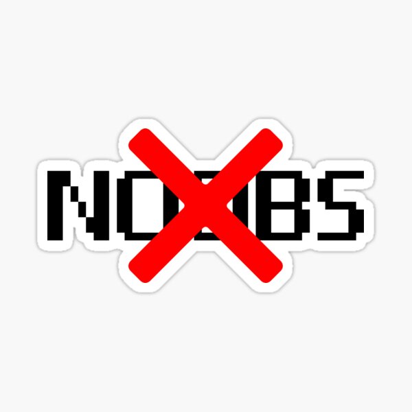 Noobs Stickers Redbubble - noobs are scary the video game xbox 360 roblox