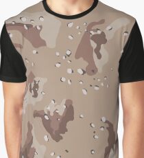 Desert Camouflage Pattern Graphic T-Shirt