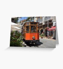 Tram in Soller Greeting Card