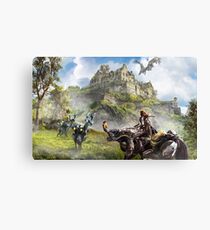 Horizon Zero Dawn, Aloy living in a world... Canvas Print