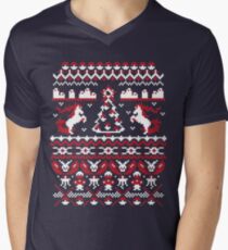 An Ugly Pokemon Christmas Men's V-Neck T-Shirt