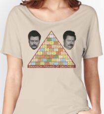 Swanson Pyramid of Greatness Women's Relaxed Fit T-Shirt
