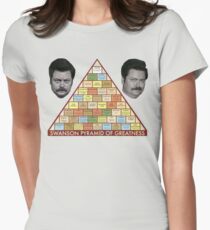 Swanson Pyramide der Größe Tailliertes T-Shirt für Frauen