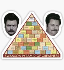 Swanson Pyramid of Greatness Sticker