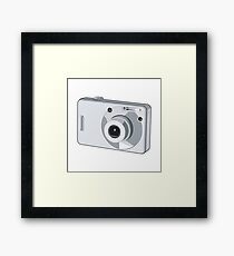 Point and Shoot Digital Camera Retro Framed Print