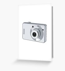 Point and Shoot Digital Camera Retro Greeting Card