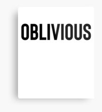 Oblivious Simple - Great For Hipster Teen Metal Print
