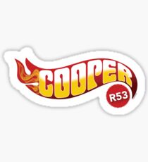 R53 Cooper Flames Sticker