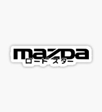 MAZDA WITH ROADSTER IN JAPANESE Sticker