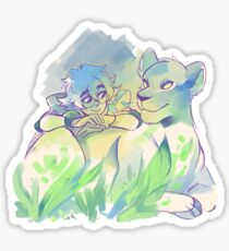 Green Lion Sticker