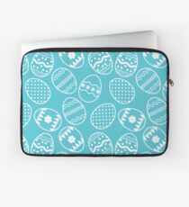 Blue and white Easter eggs Laptop Sleeve
