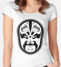 Peking Opera Mask Fitted Scoop T-Shirt