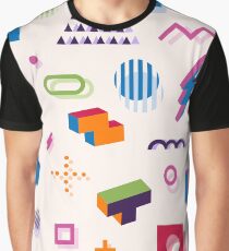 Memphis style abstract geometric seamless pattern. Composition 11 Graphic T-Shirt