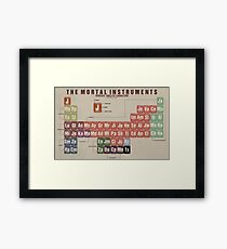 The Mortal Instruments Periodic Table of Character Framed Print