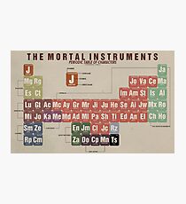 The Mortal Instruments Periodic Table of Character Photographic Print