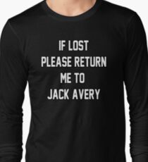 If Lost Please Return Me to Jack Avery Long Sleeve T-Shirt