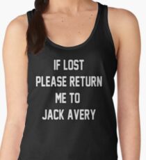 If Lost Please Return Me to Jack Avery Women's Tank Top