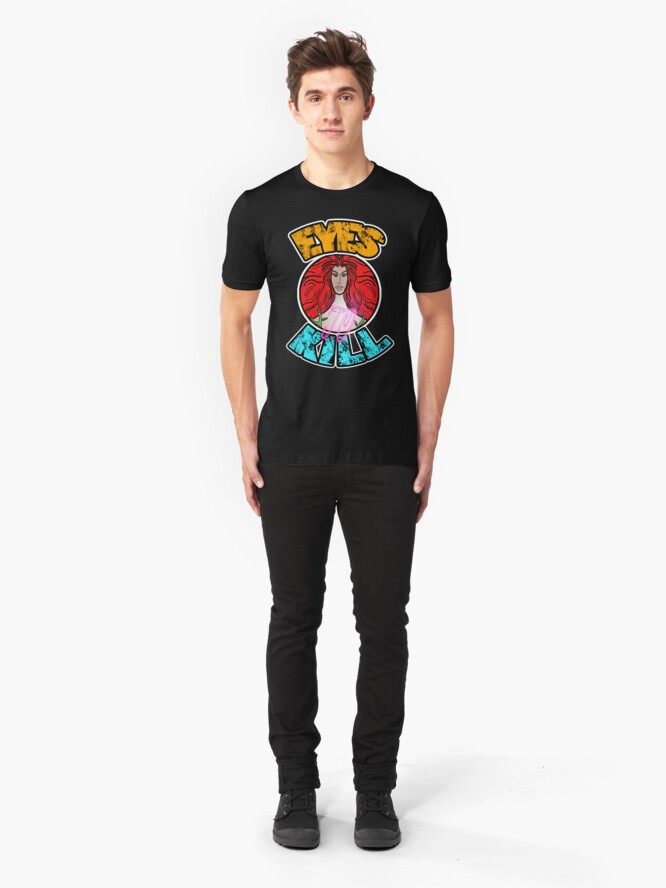 Alternate view of Eyes to kill Slim Fit T-Shirt