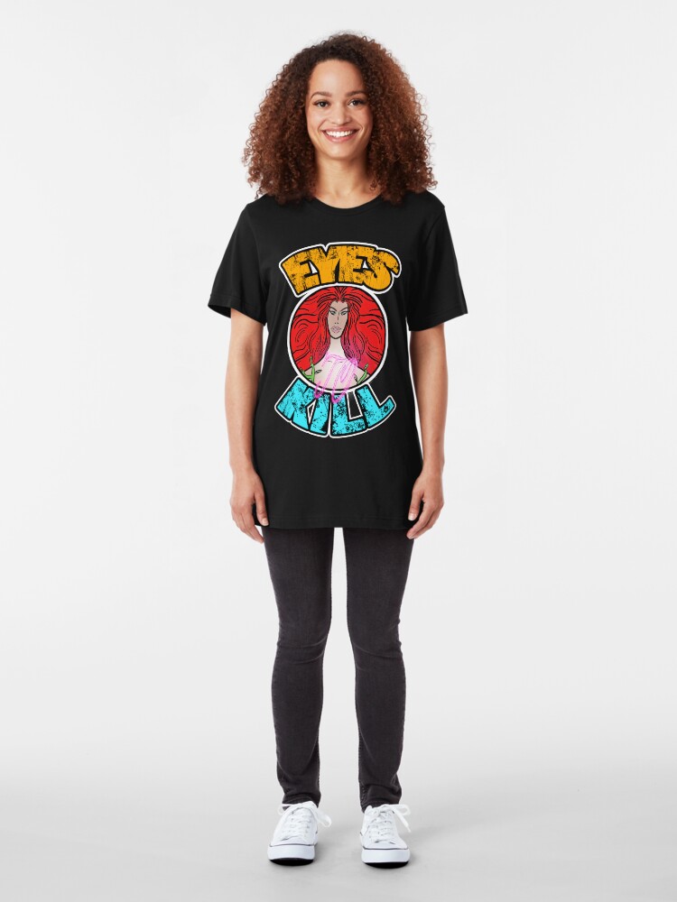 Alternate view of Eyes to kill Slim Fit T-Shirt