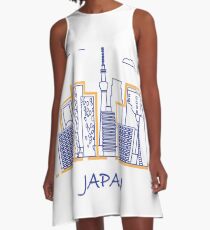 Unusual Japanese architecture. A-Line Dress