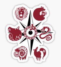 Seven Deadly Tattoos Sticker