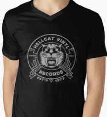 Hellcat Vinyl Records Men's V-Neck T-Shirt
