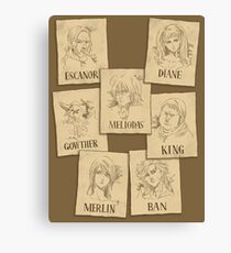 Seven Deadly Wanted Canvas Print