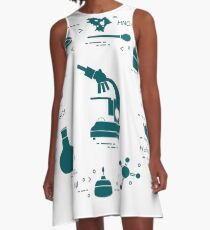 Chemistry scientific, education elements. A-Line Dress