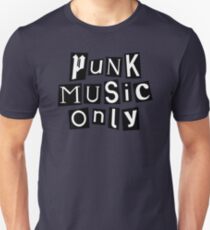 punk music anarchy typography Unisex T-Shirt