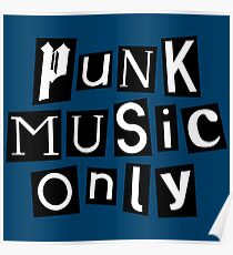 punk music anarchy typography Poster